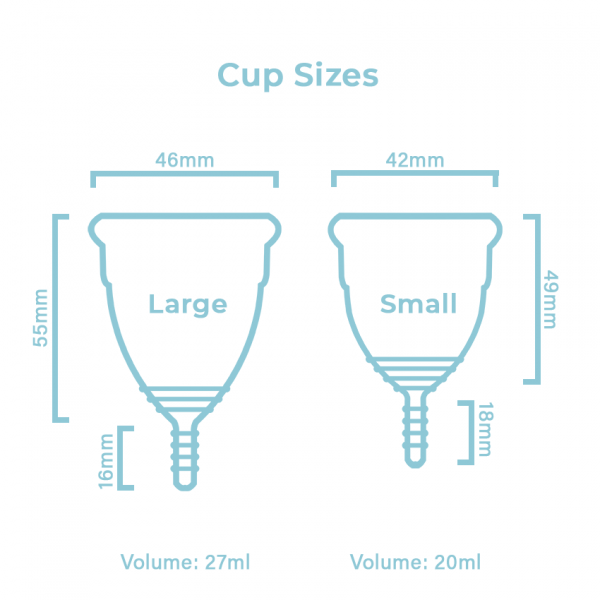 FloAngel Menstrual Cup Dimensions